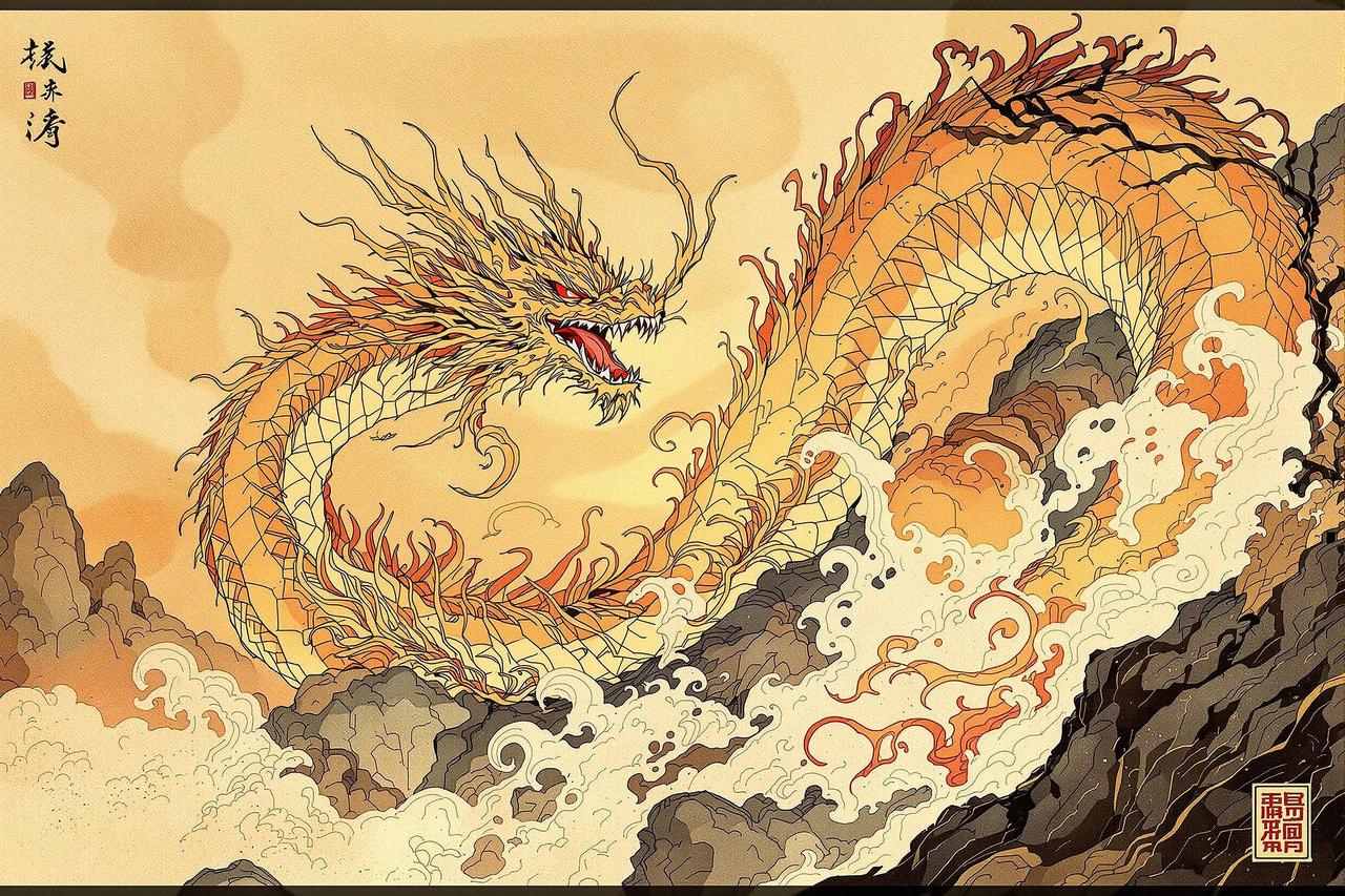 手绘版《山海经》神兽图鉴